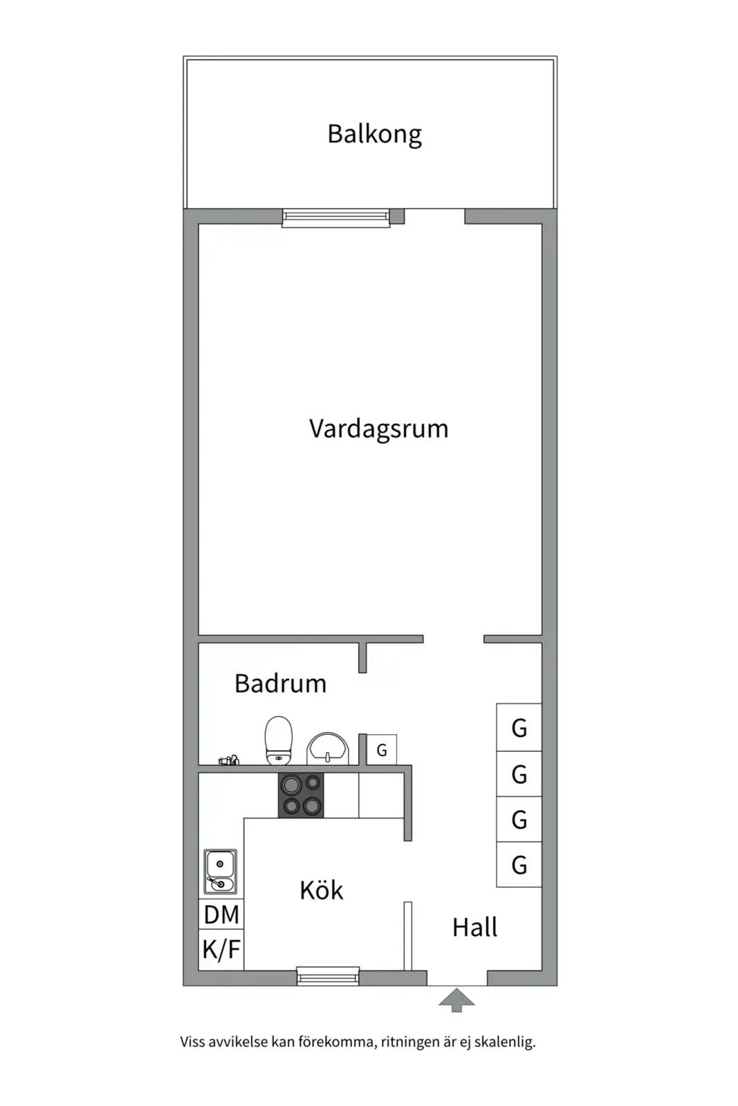 Planritning för Torggatan 4B