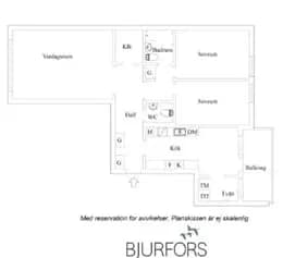 Floor plan for Jungfrudansen 10