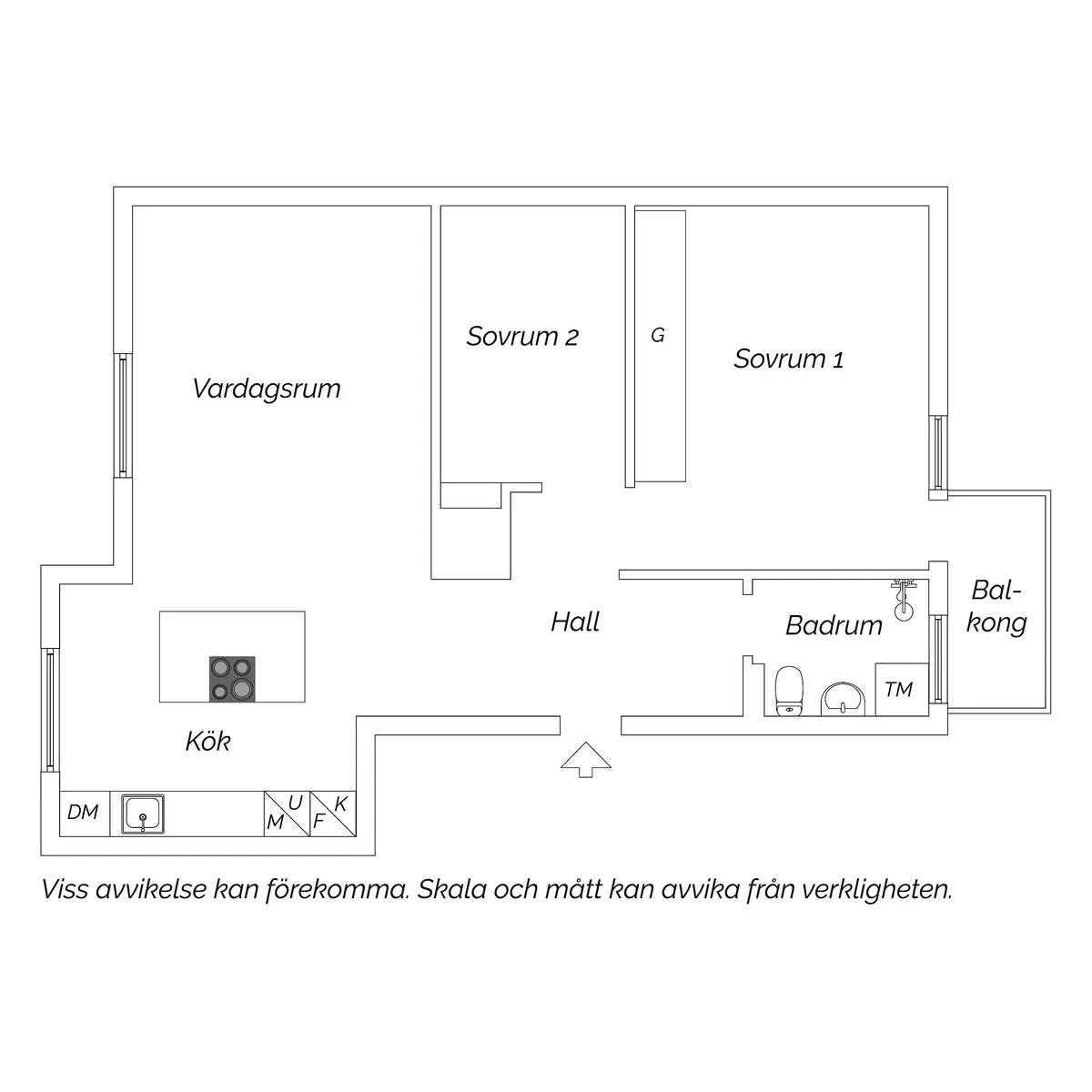 Floor plan for Slalomvägen 6