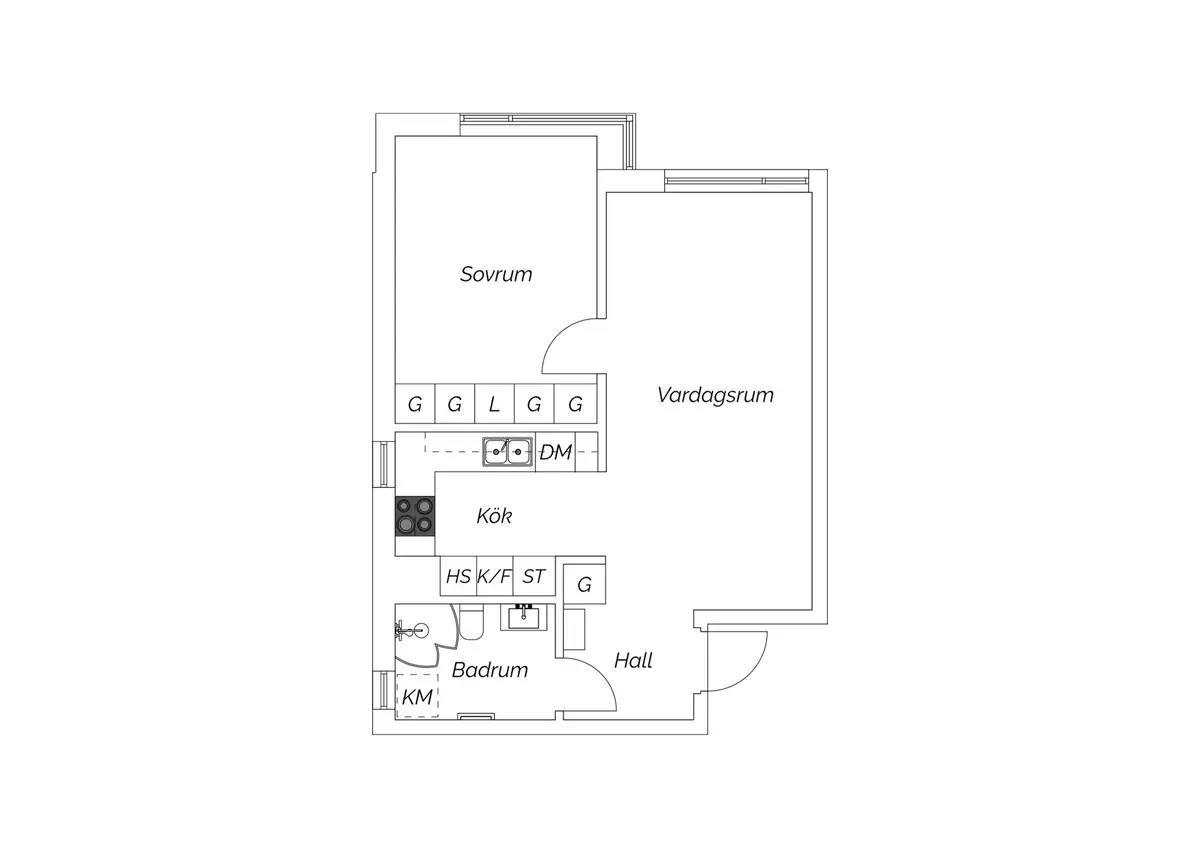 Floor plan for Bangatan 32