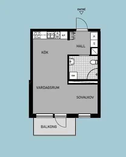 Floor plan for Barkarbyvägen 96