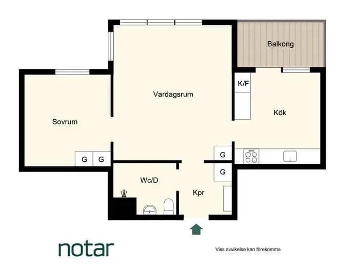 Planritning för Regnstigen 14