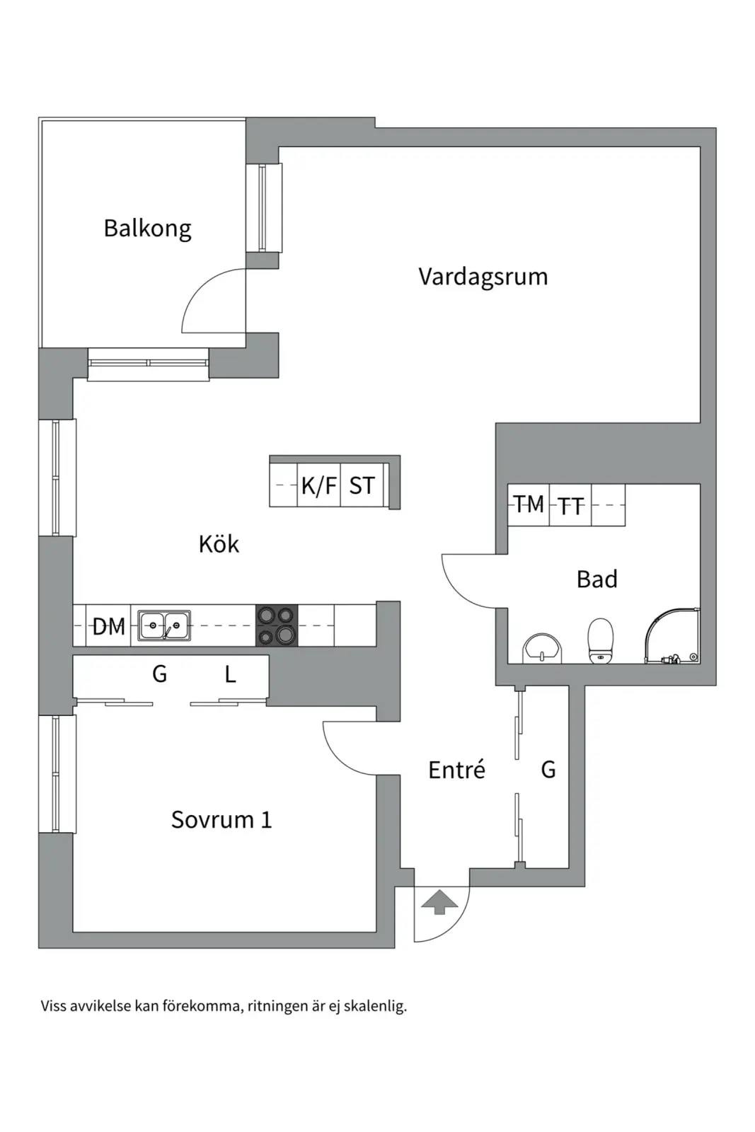 Floor plan for Årgångsgatan 1