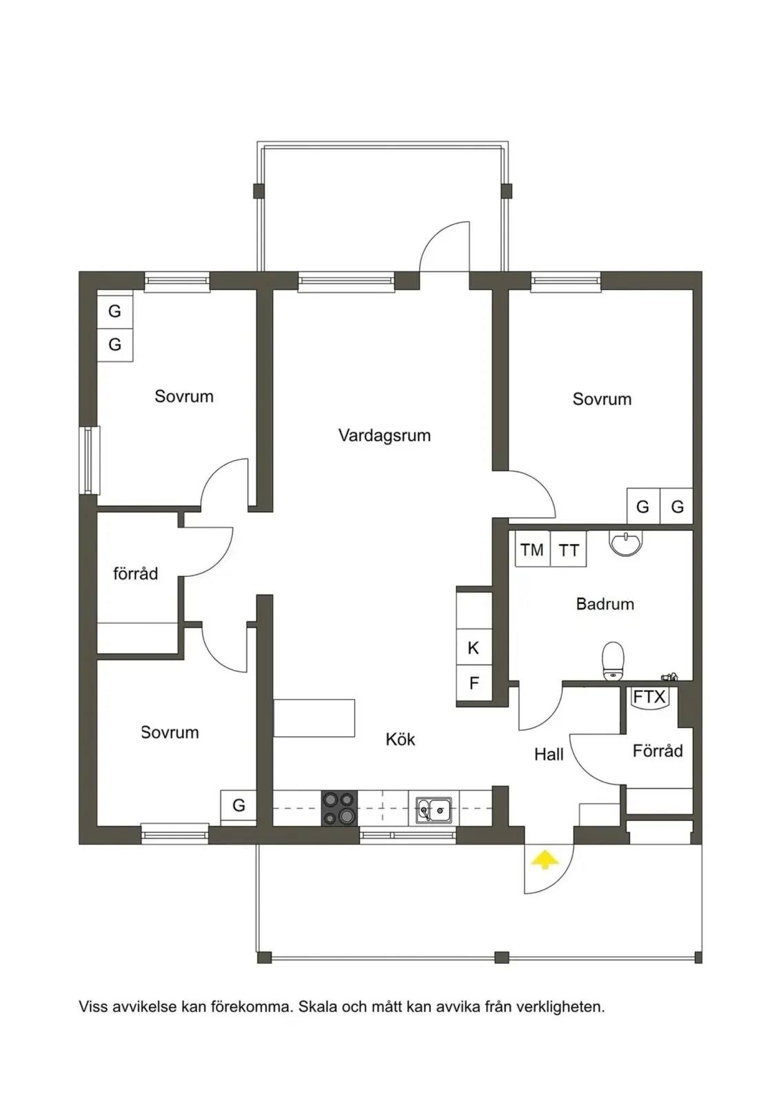 Floor plan for Sagoslingan 3B