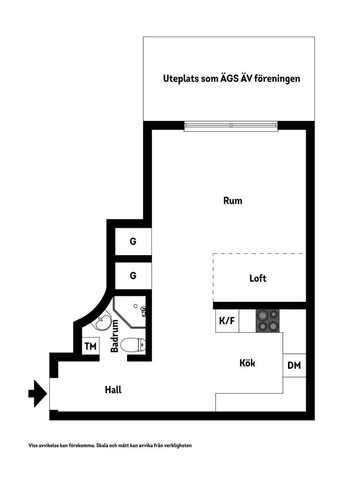 Floor plan for Kungsholmsgatan 13