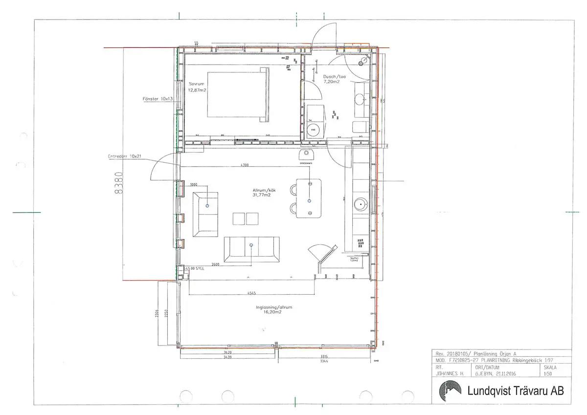 Floor plan for Ramsjö Ängsväg 3