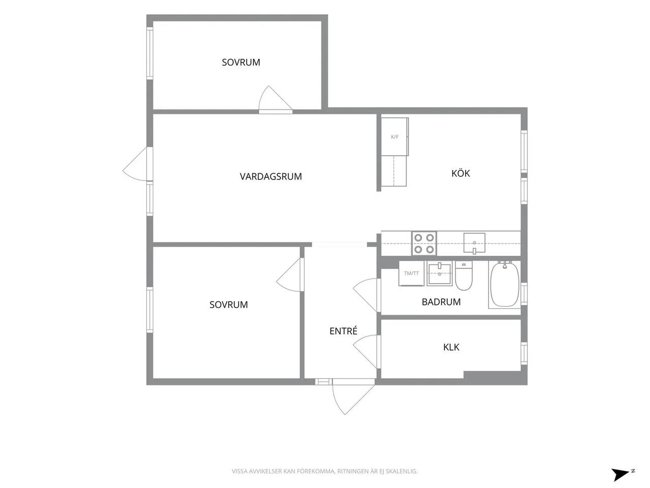 Floor plan for Mosshagestigen 117