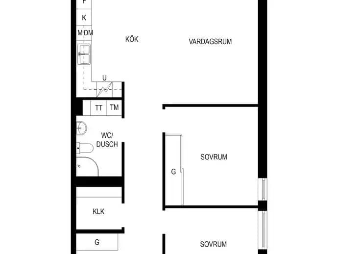 Floor plan for Fridensborgsvägen 150