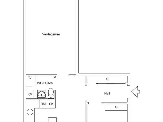 Floor plan for Järnåkravägen 21B