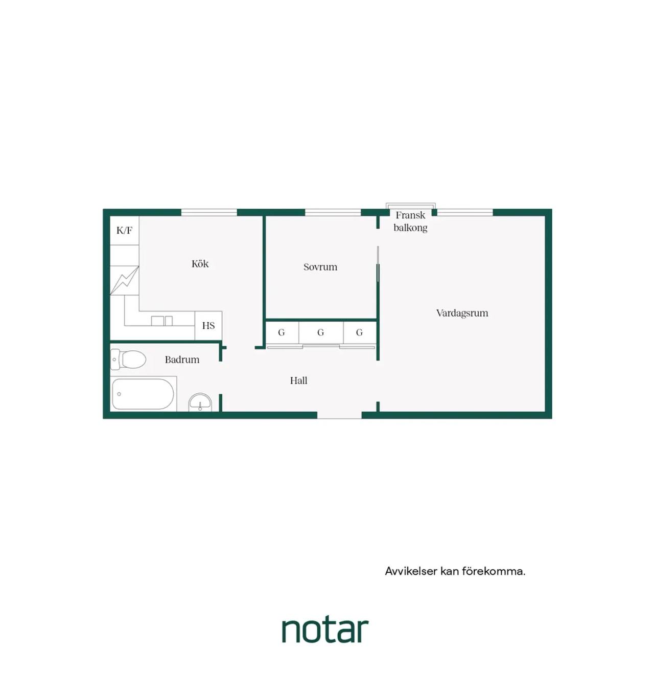 Floor plan for Hanna Rydhs gata 38