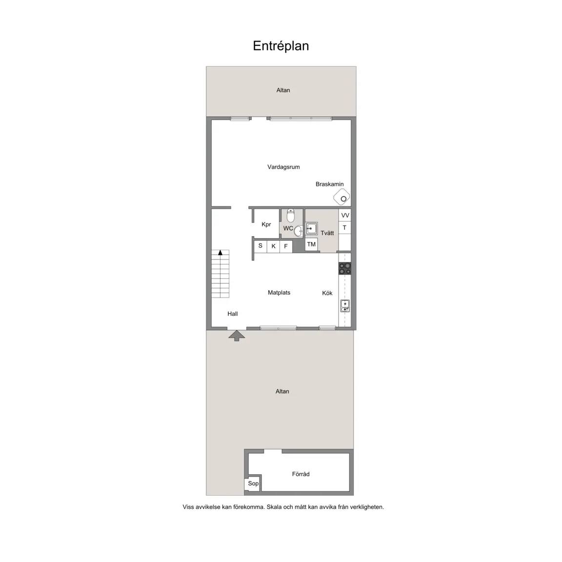 Floor plan for Högbackavägen 13