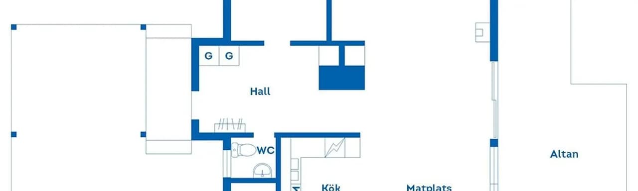 Planritning för Blockstensvägen 14