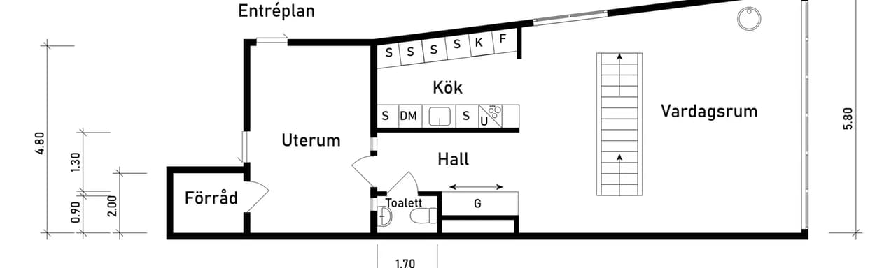 Planritning för Sandeslättskroken 113