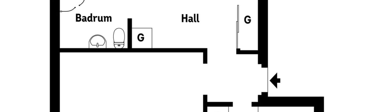 Floor plan for Erik Tegels väg 45