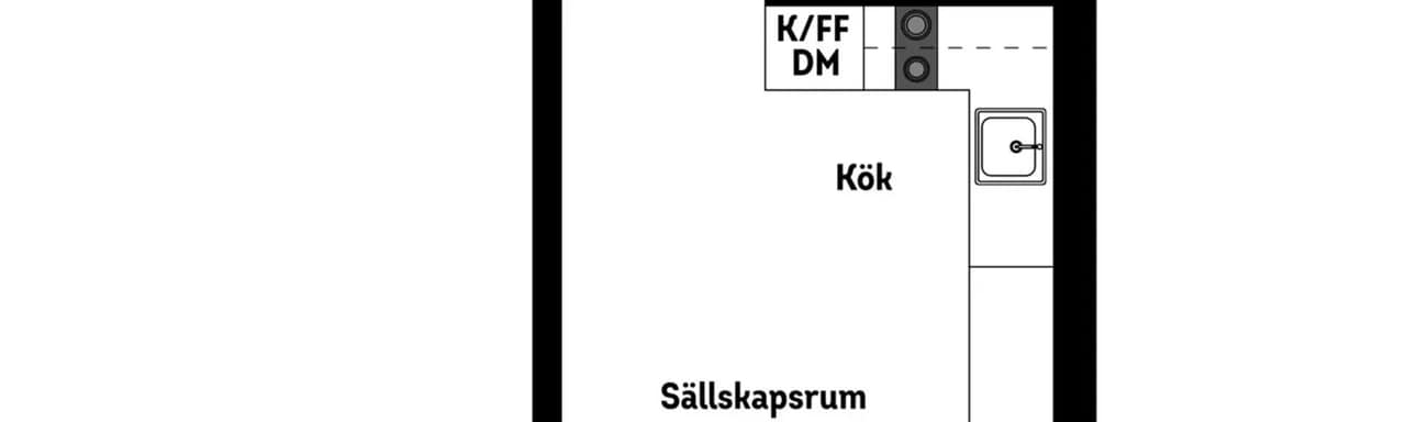 Floor plan for Lundagatan 36B