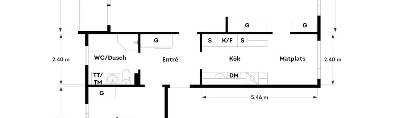 Planritning för Mårbackagatan 3