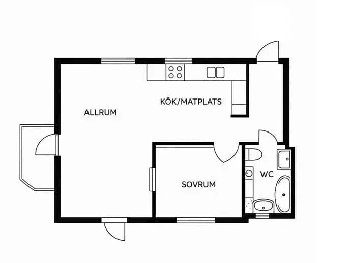 Planritning för Hallonbergsplan 18