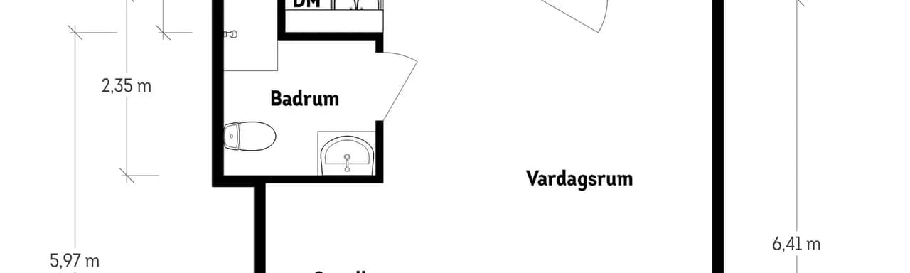 Floor plan for Modellörsgatan 2B