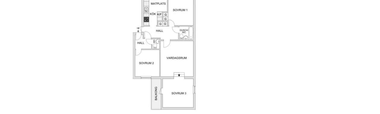 Floor plan for Trehörningen 27