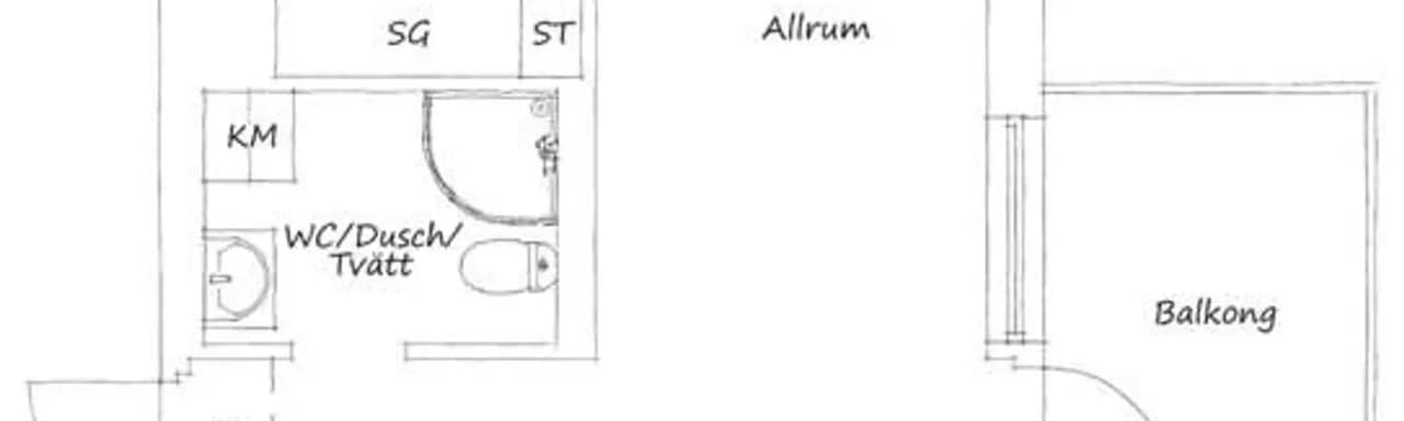 Floor plan for Kungsgatan 93F