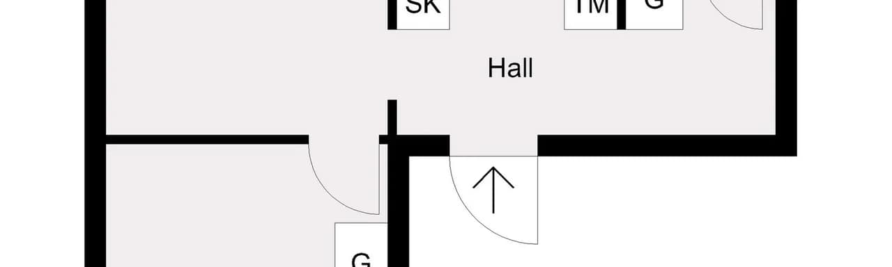 Floor plan for Gymnasistgatan 1D