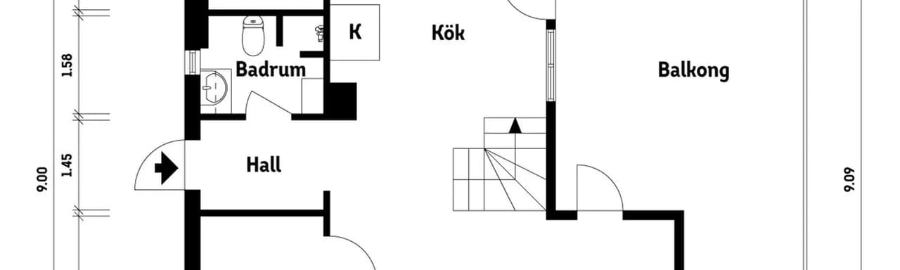 Floor plan for Pimpinellagatan 34