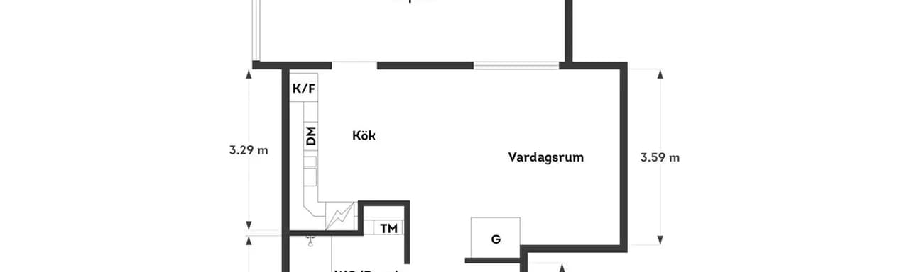 Floor plan for Götaverksgatan 9