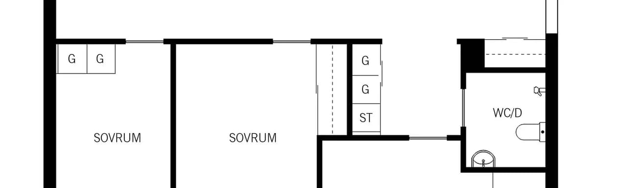 Planritning för Patron Pehrs Väg 1D