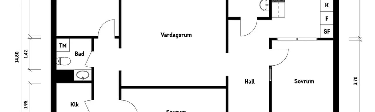 Floor plan for Stjärnbildsgatan 22