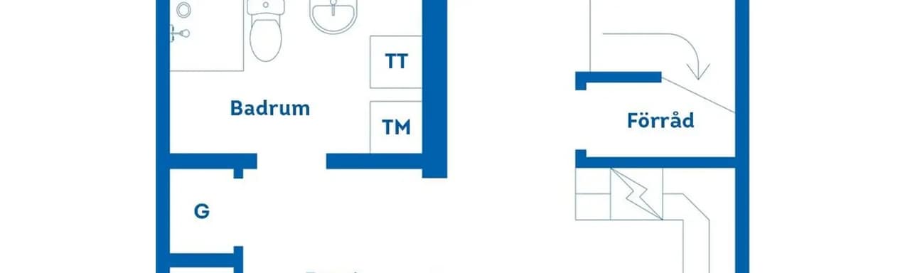 Floor plan for Patrongatan 8C