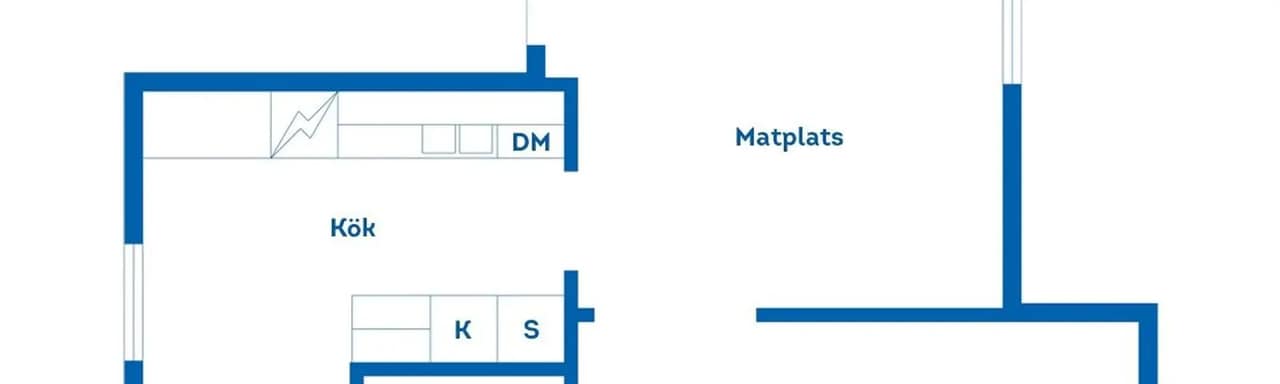 Planritning för Köpmangatan 28A