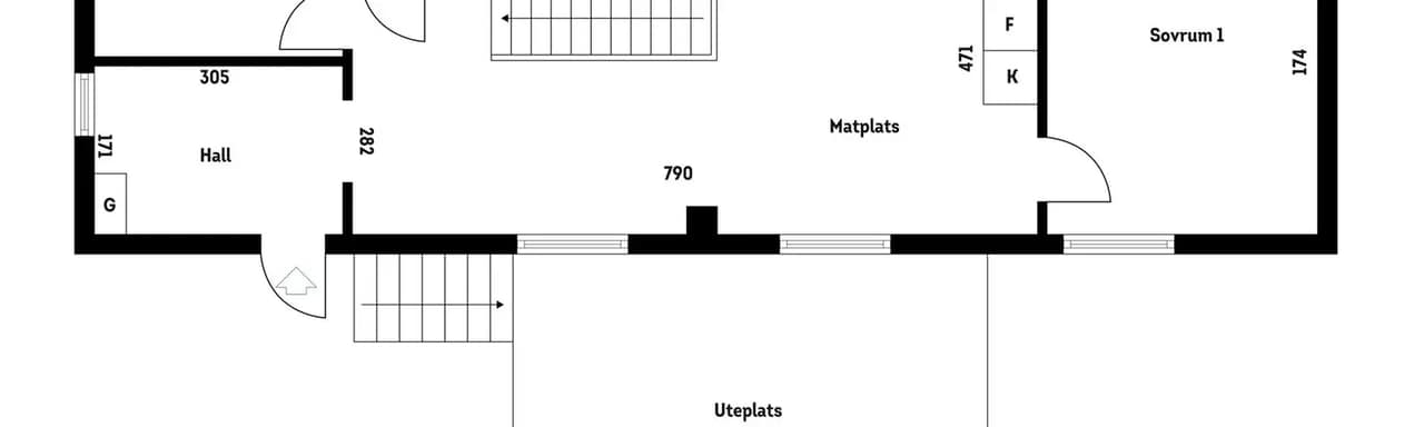 Planritning för Skåpvägen 7A