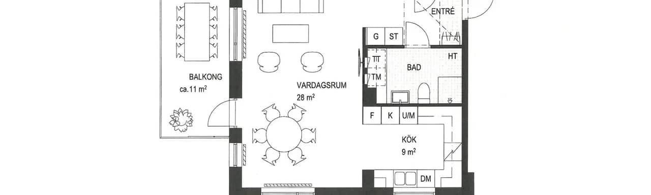 Floor plan for Lilly Håkanssons gata 19B