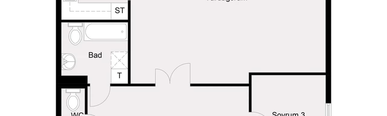 Floor plan for Hasselbacken 11B