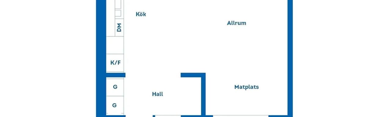 Planritning för Karolinervägen 59 K lgh B5