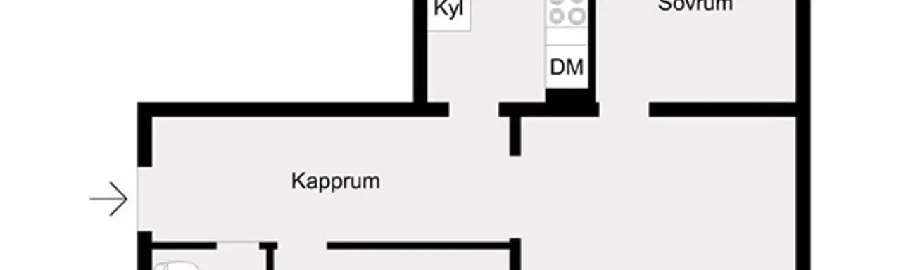 Floor plan for Berguvsgatan 9C