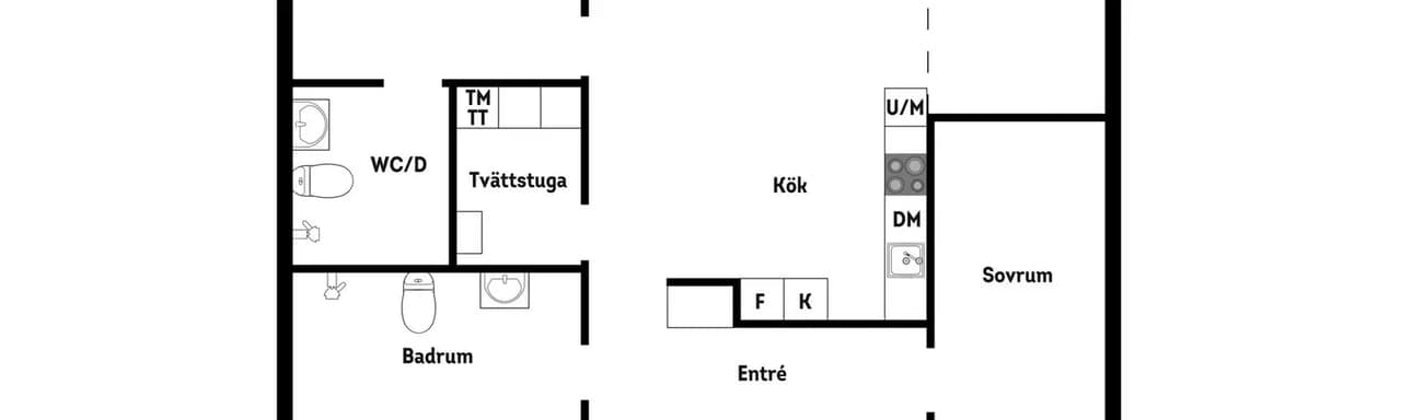 Floor plan for Kuttervägen 33 C
