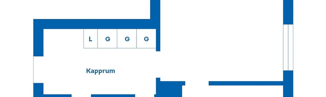 Floor plan for Furulundsgatan 20B