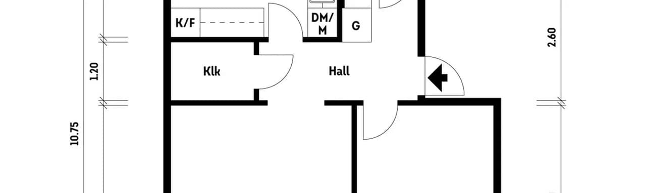 Floor plan for Västra midvintersgatan 8