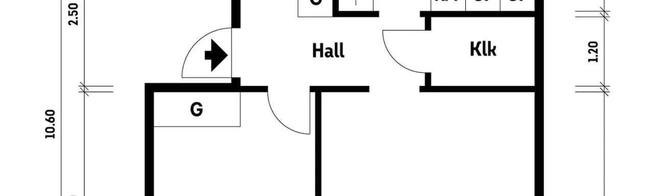 Floor plan for Västra midvintersgatan 6
