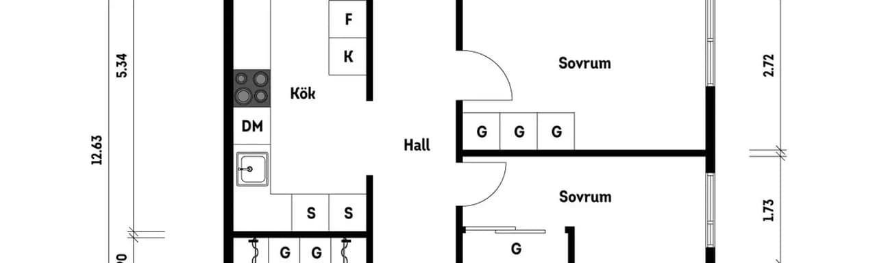 Floor plan for Teleskopgatan 16