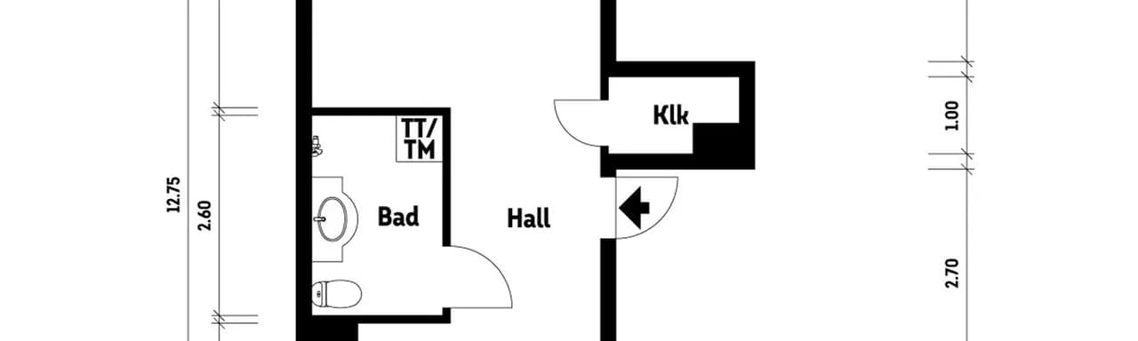 Planritning för Blandsädesgatan 3A