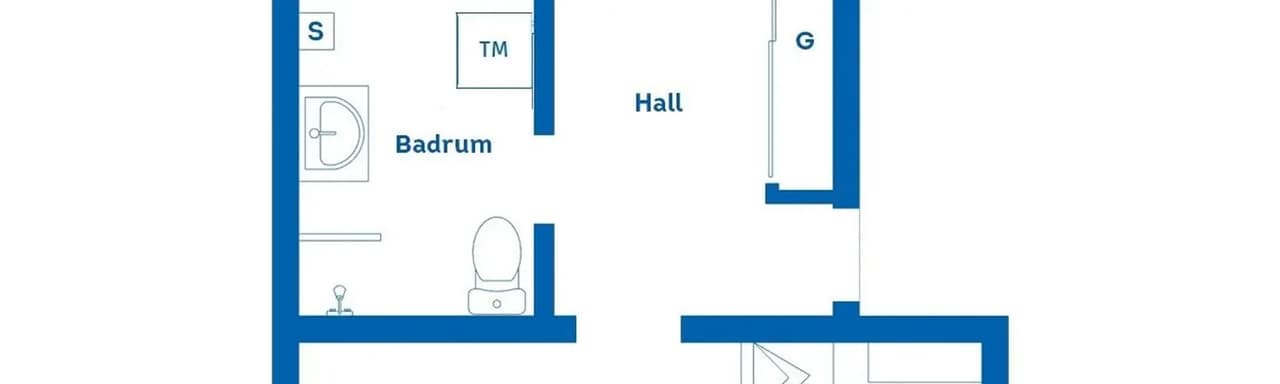 Planritning för Munkhagsgatan 54C