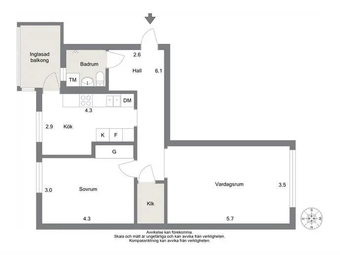 Floor plan for Frösängsvägen 24