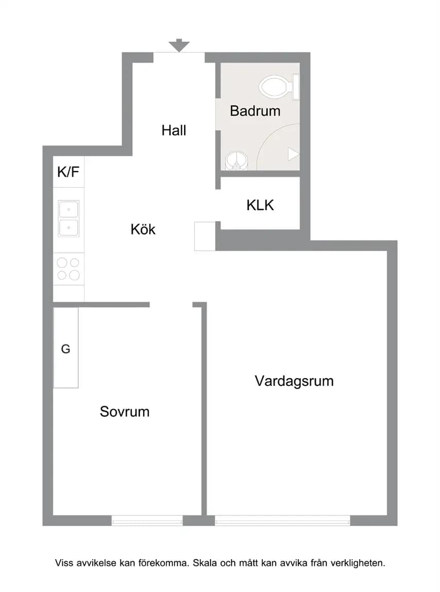 Floor plan for Åhusgatan 2
