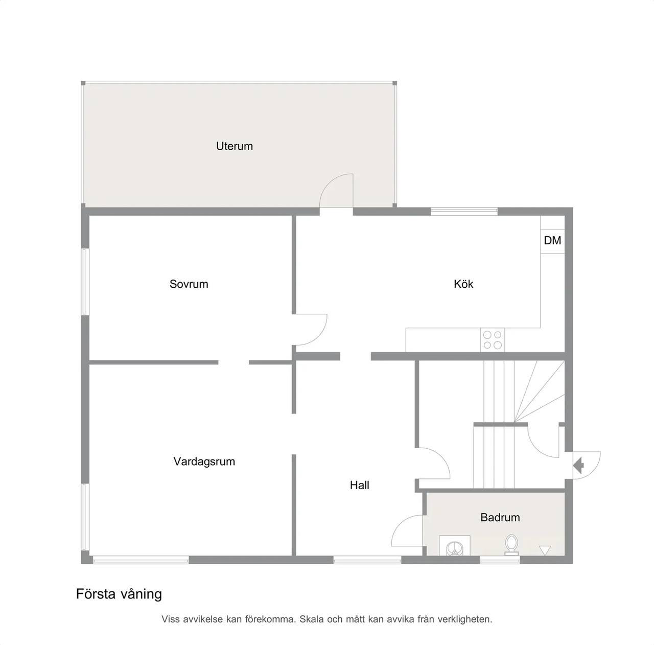 Floor plan for Östra Ringgatan 1
