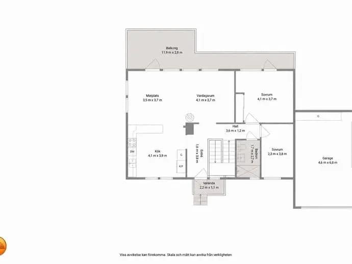Planritning för Billstavägen 53