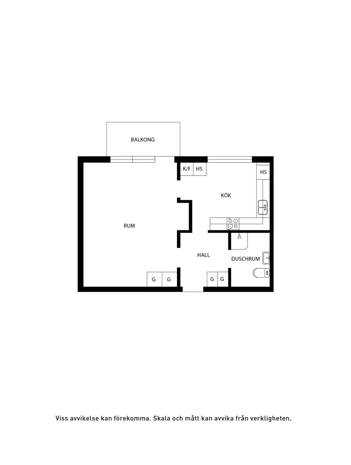 Floor plan for Storgatan 10A