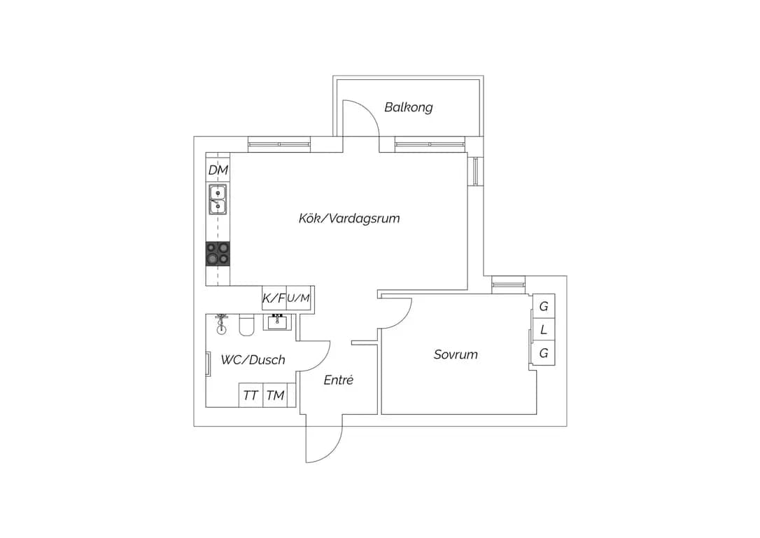 Floor plan for Carl Flormansgatan 19