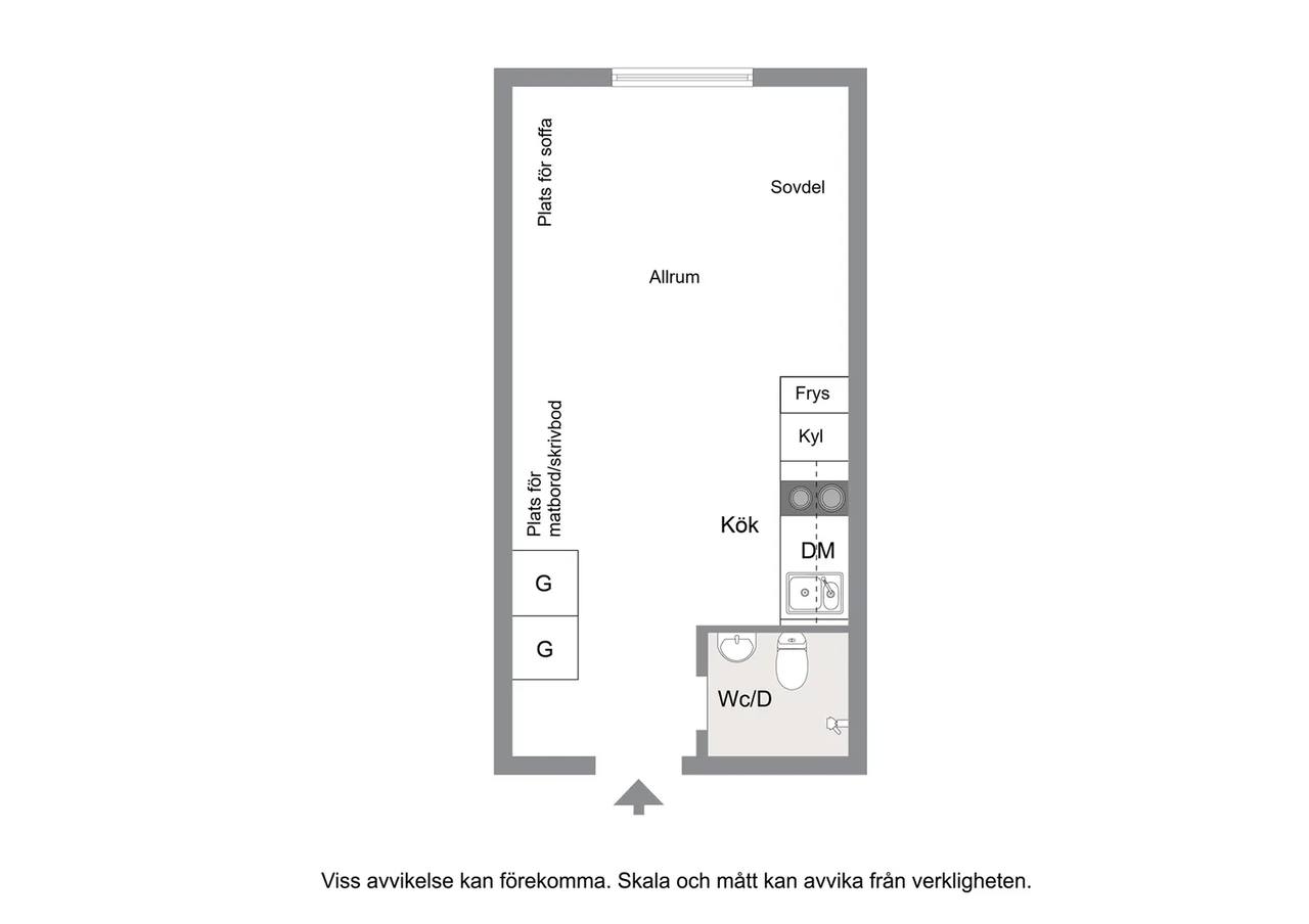 Floor plan for Friluftsvägen 3